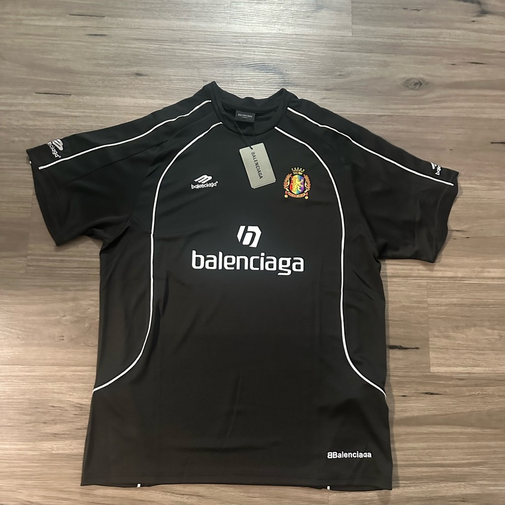 Balenciaga Black and White Logo T-Shirt